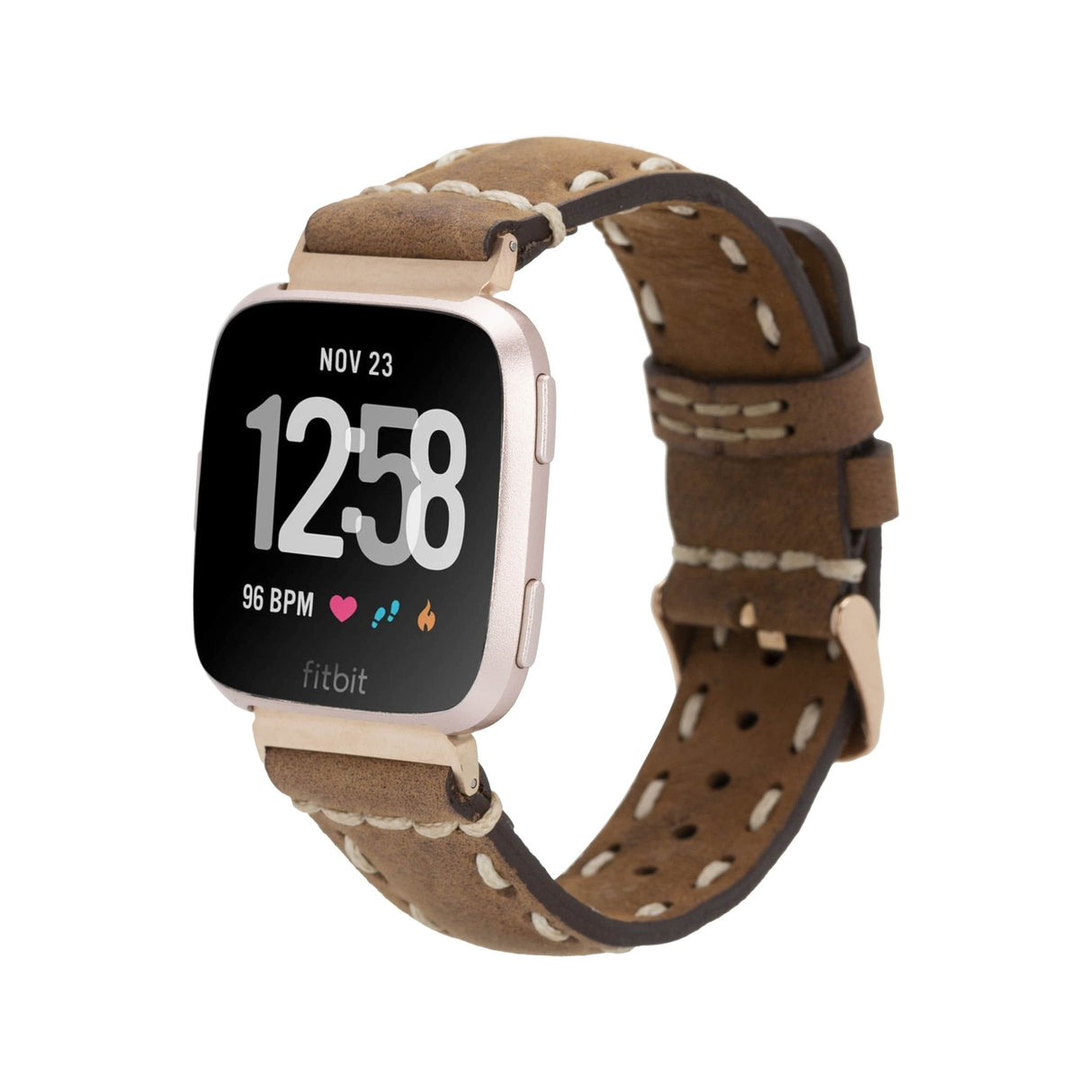 Full Stitch Leather Band for Fitbit Watch by Hardiston - premium Watch Bands - Fitbit