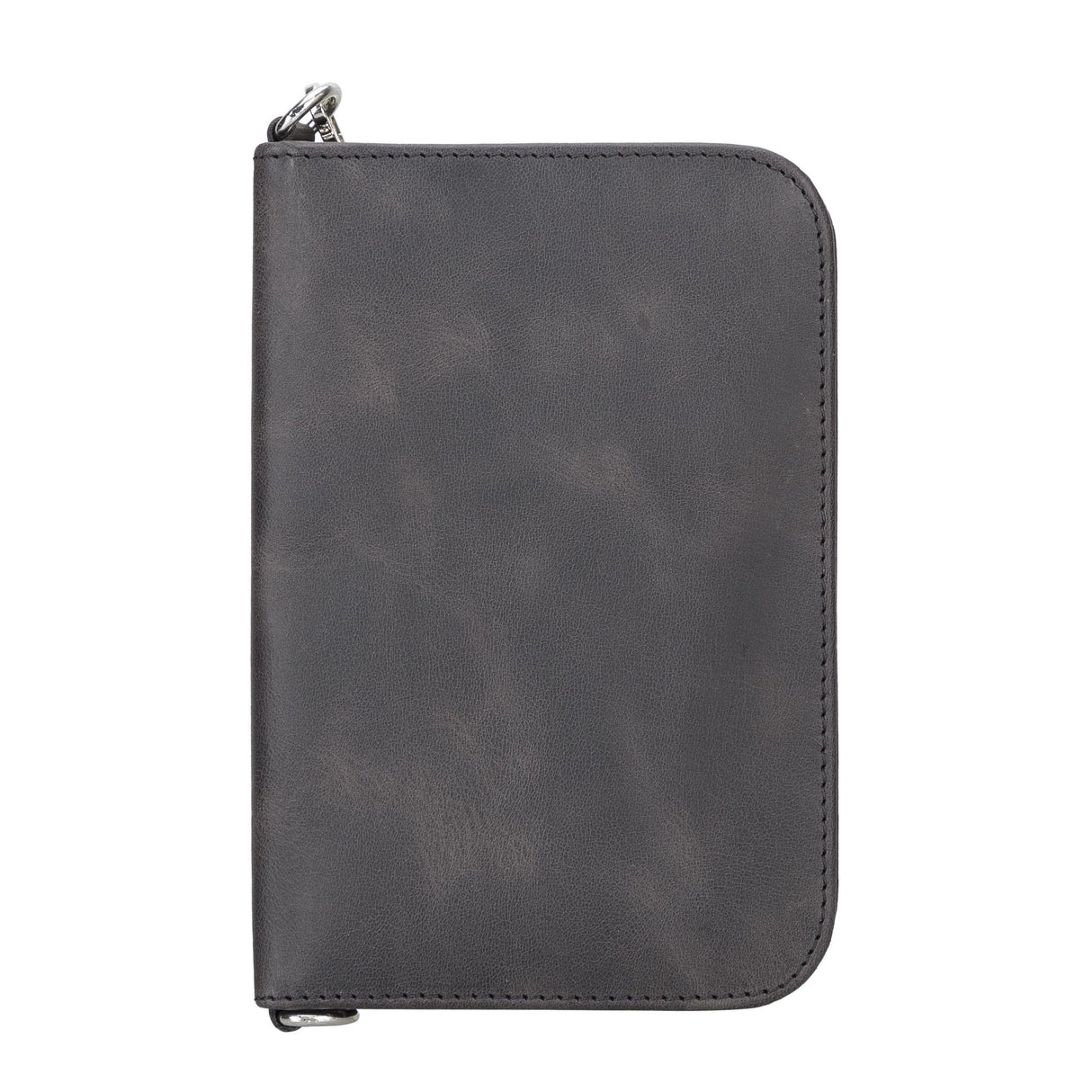 Handcrafted Leather Zipped Passport Holder with Wristlet by Hardiston - premium Passport Cases