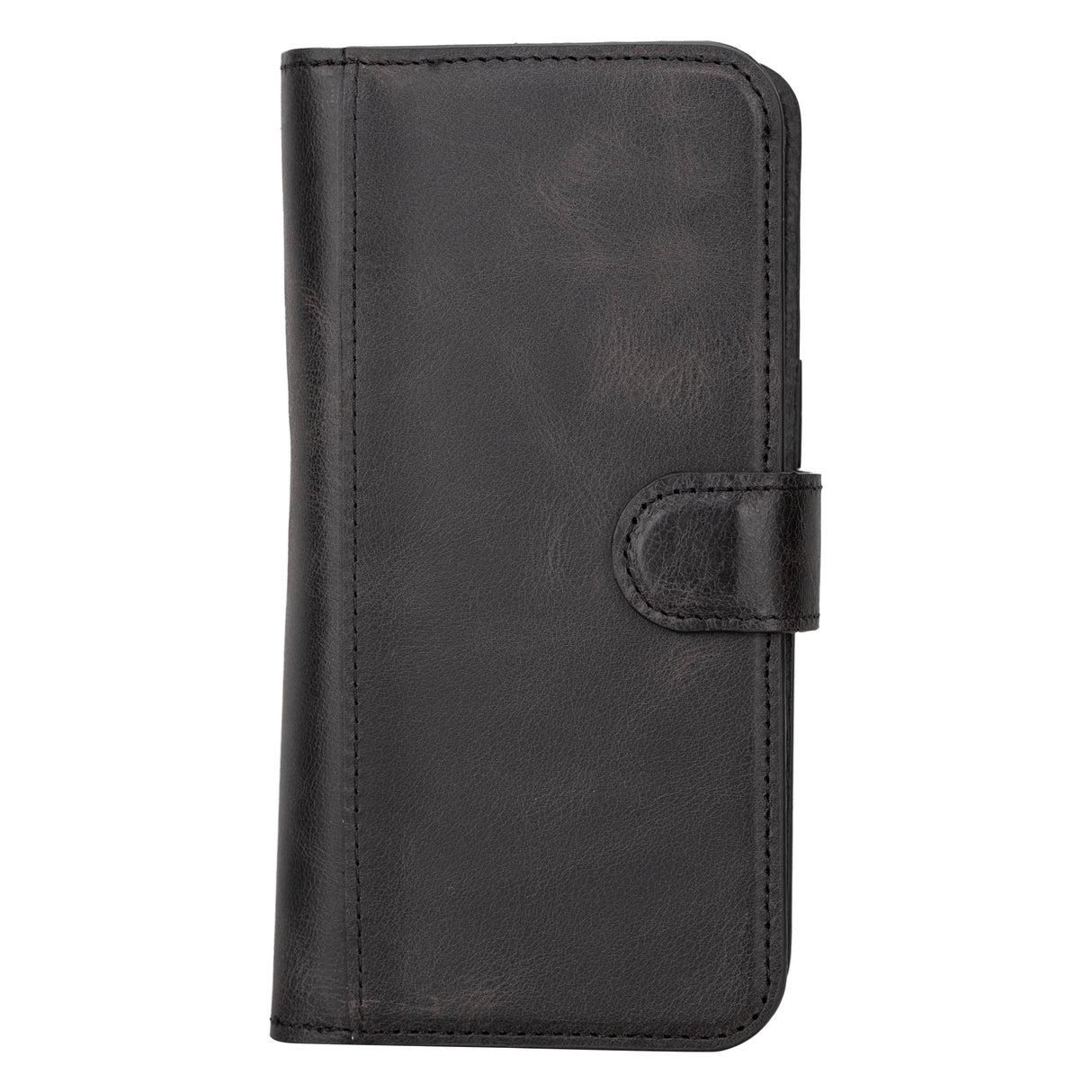 iPhone 15 Pro Max Dual Leather Wallet Case Black_2
