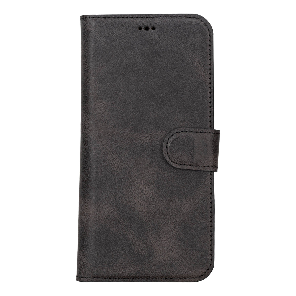 iPhone 15 Pro Max Leather Wallet Case black2