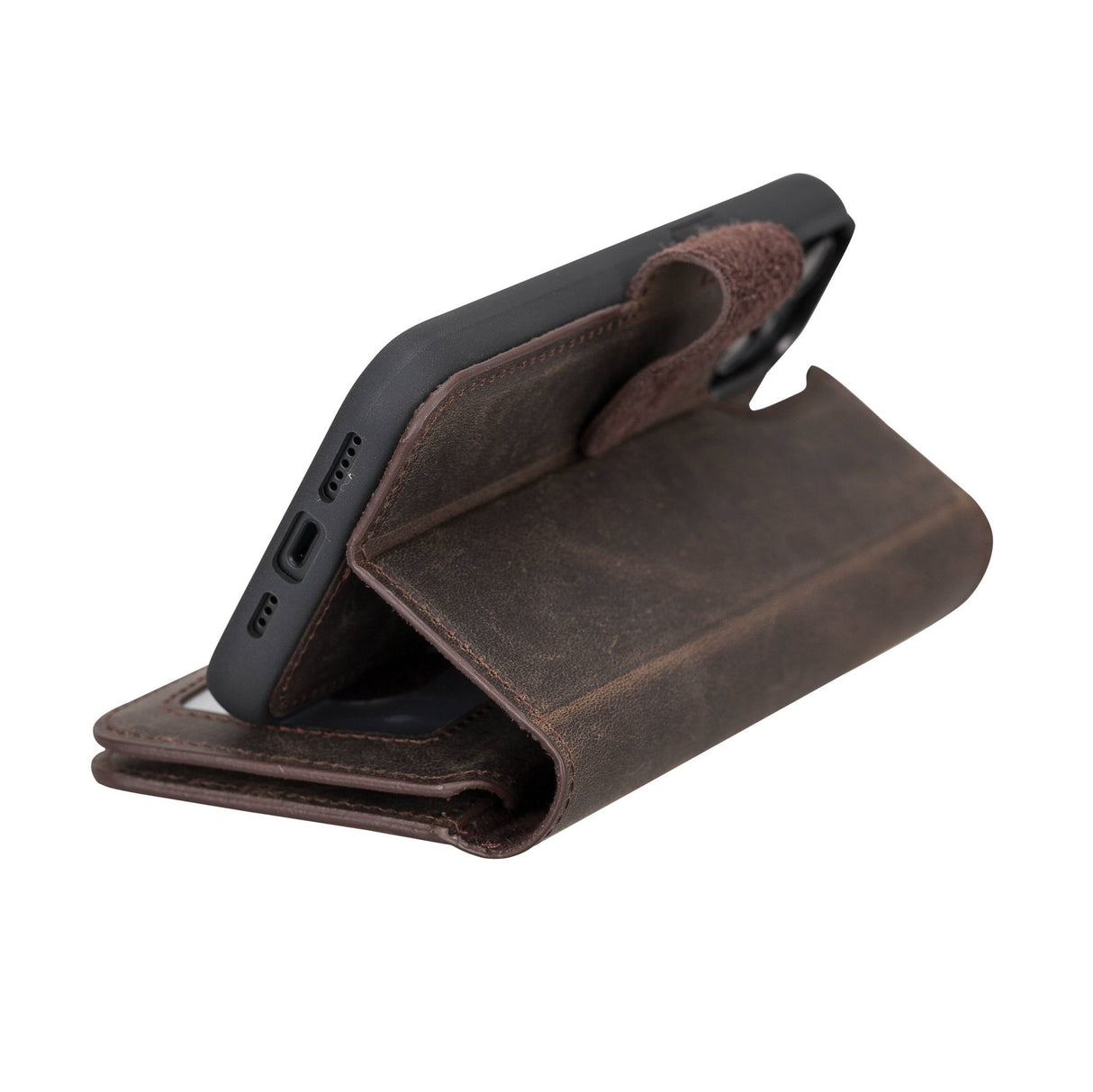 iPhone 14 Leather Dual Wallet Case by Hardiston - premium iPhone 14 Cases