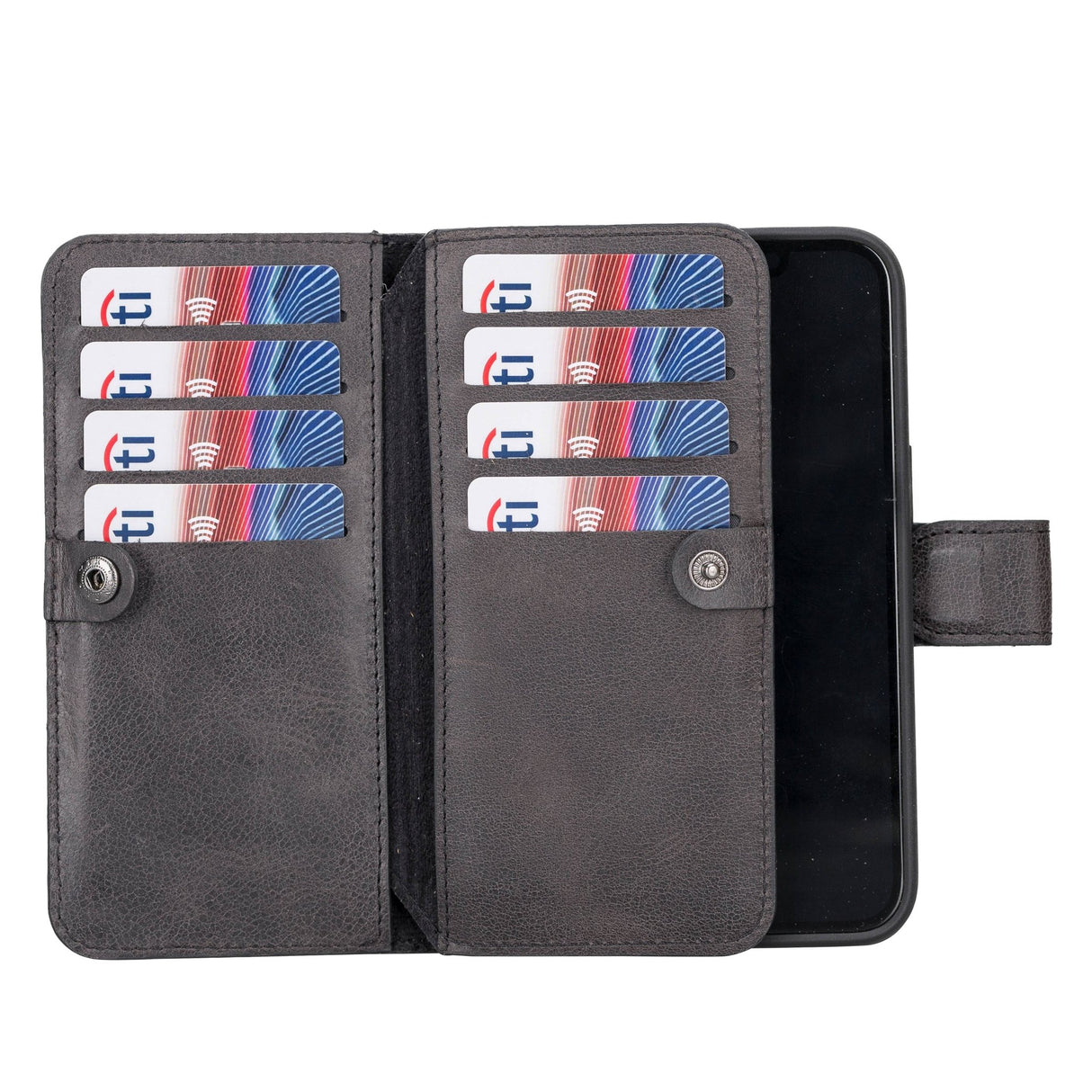 iPhone 14 Leather Dual Wallet Case by Hardiston - premium mws_apo_generated