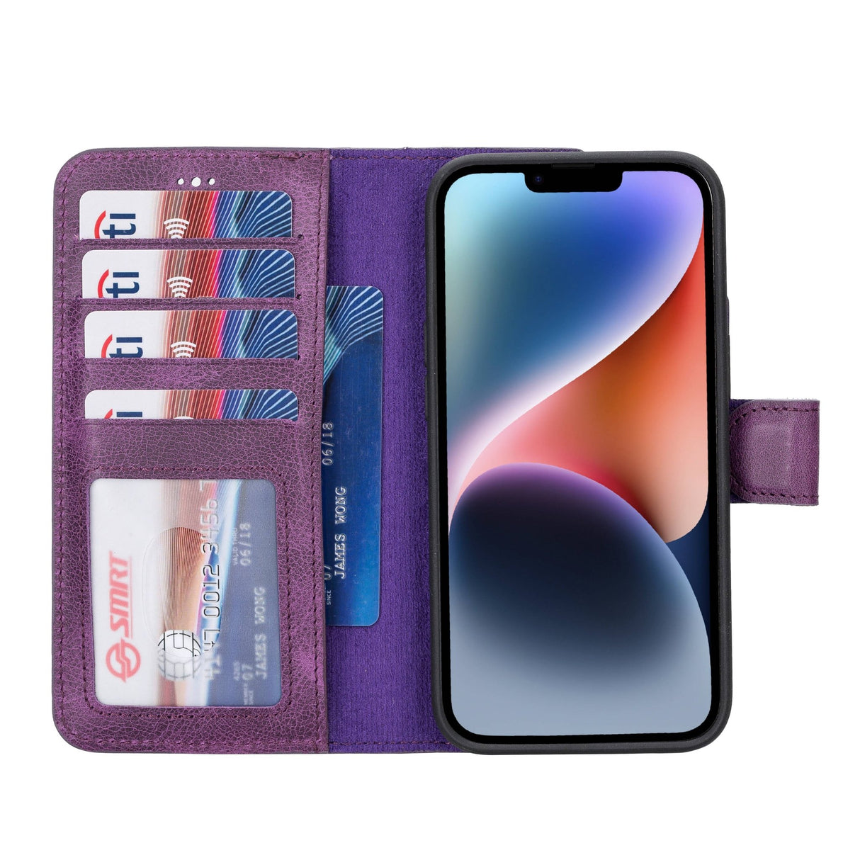 iPhone 14 Leather Wallet Case by Hardiston - premium iPhone 14 Cases