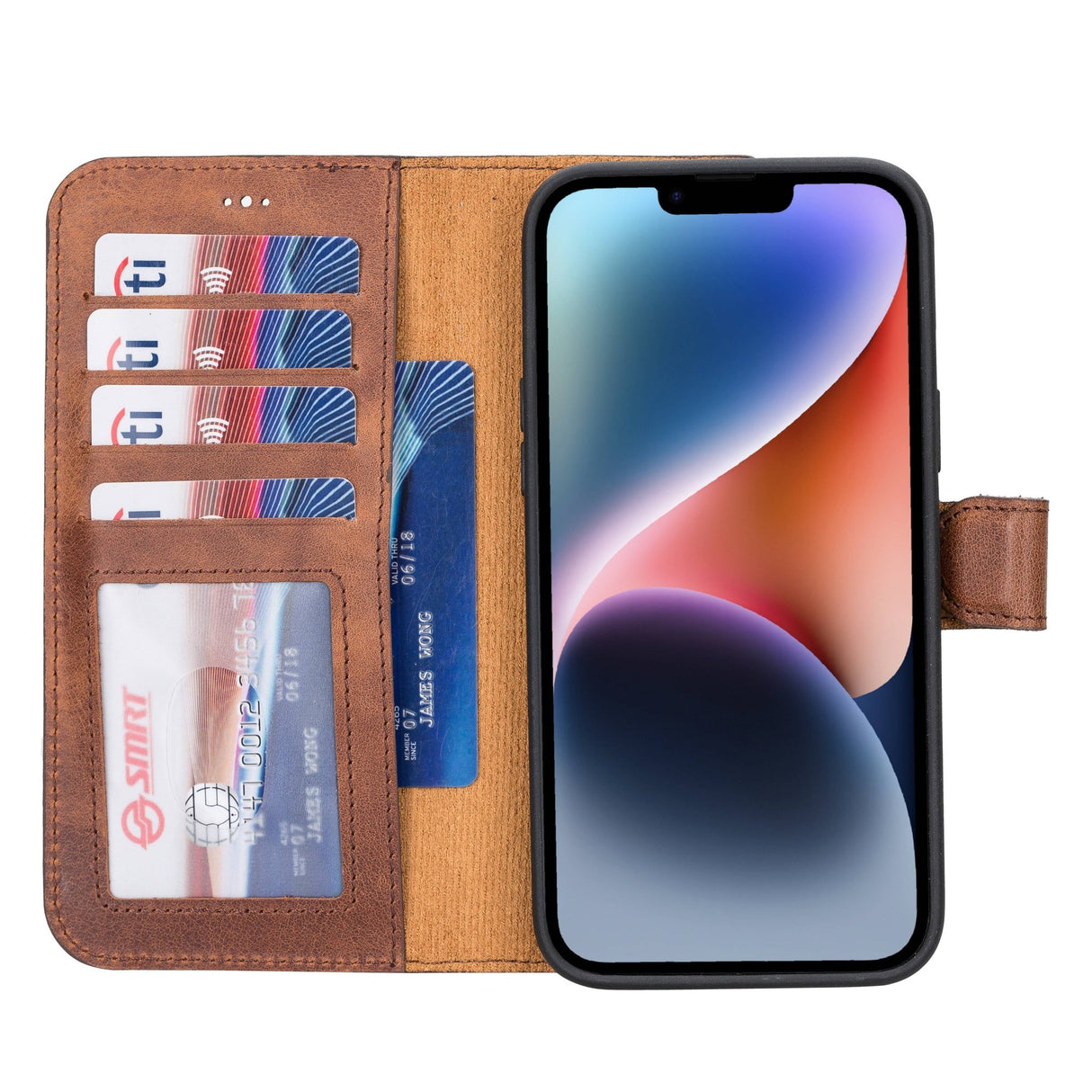 iPhone 14 Plus Leather Wallet Case by Hardiston - premium iPhone 14 Cases