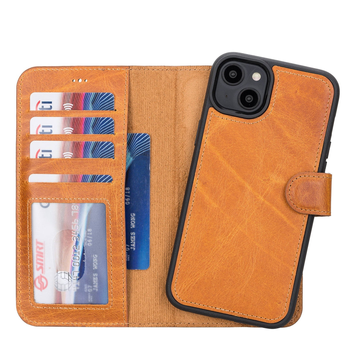 iPhone 14 Plus Leather Wallet Case by Hardiston - premium iPhone 14 Cases