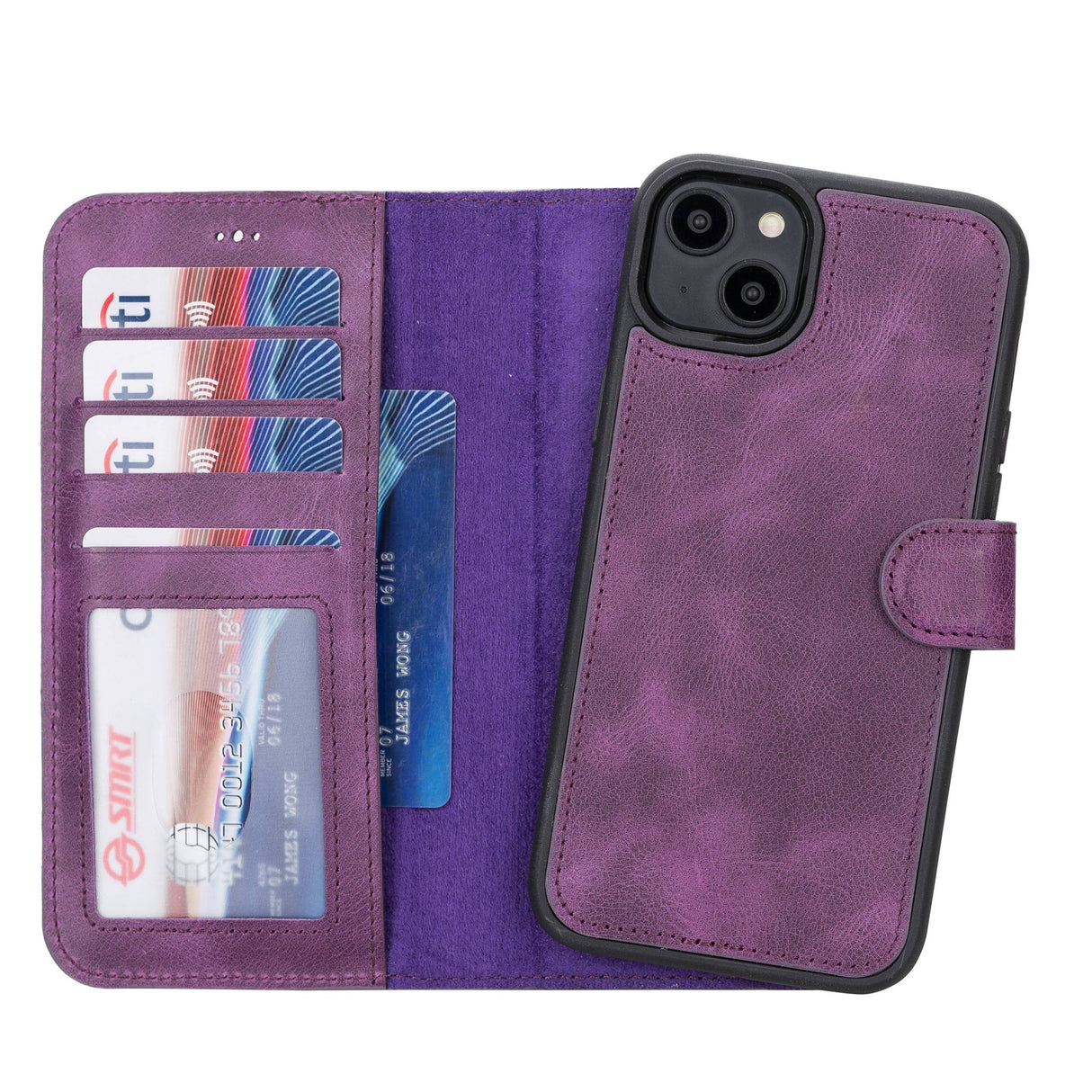 iPhone 14 Plus Leather Wallet Case by Hardiston - premium iPhone 14 Cases