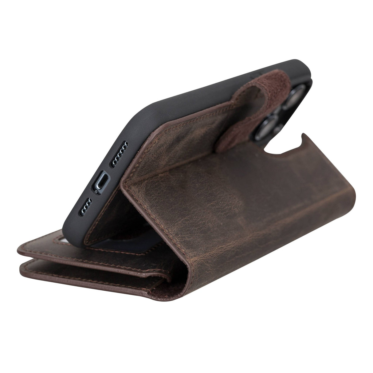 iPhone 14 Pro Max Dual Leather Wallet Case by Hardiston - premium iPhone 14 Cases