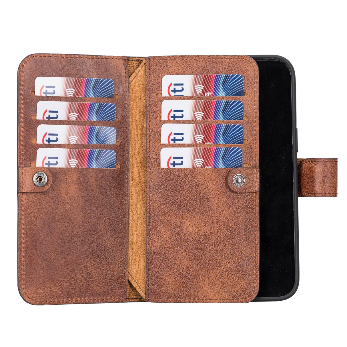 iPhone 14 Pro Max Dual Leather Wallet Case by Hardiston - premium mws_apo_generated