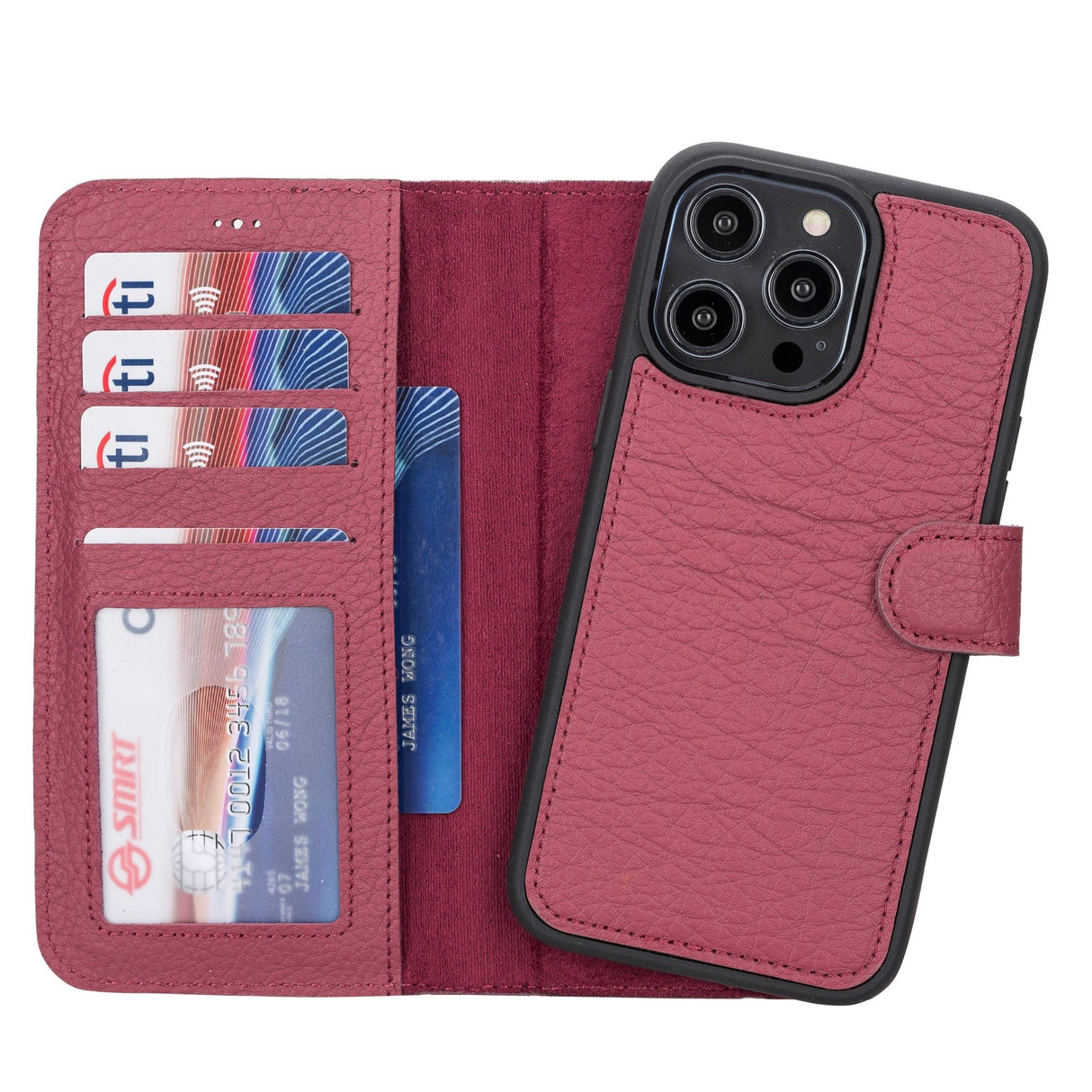 iPhone 14 Pro Max Leather Wallet Case by Hardiston - premium mws_apo_generated