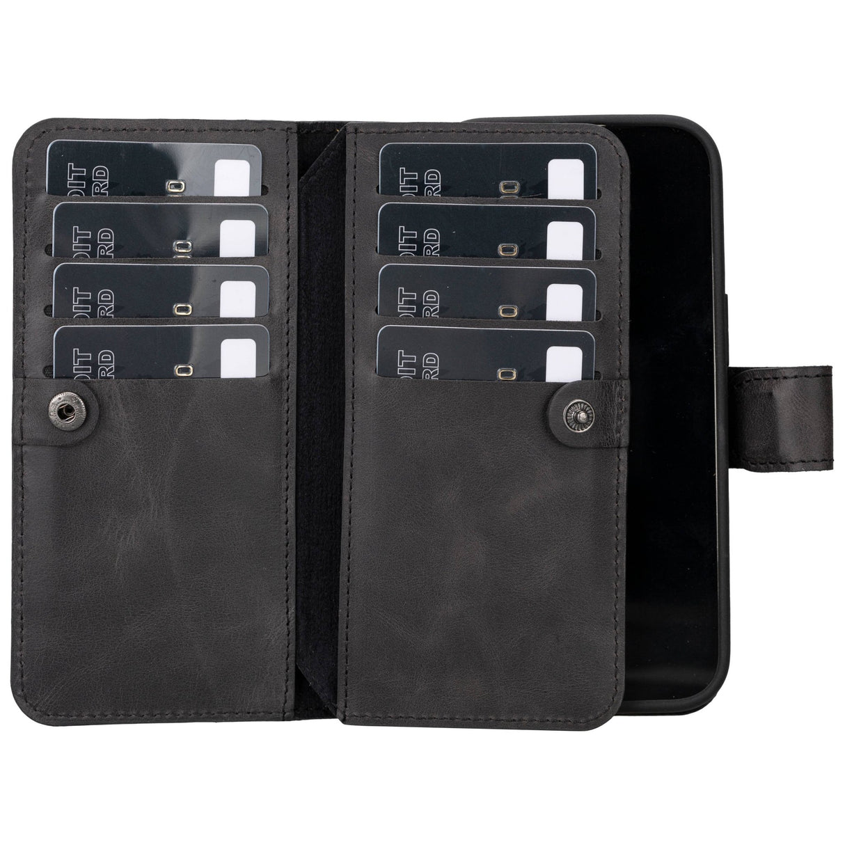 iPhone 15 Leather Dual Wallet Case by Hardiston - premium mws_apo_generated
