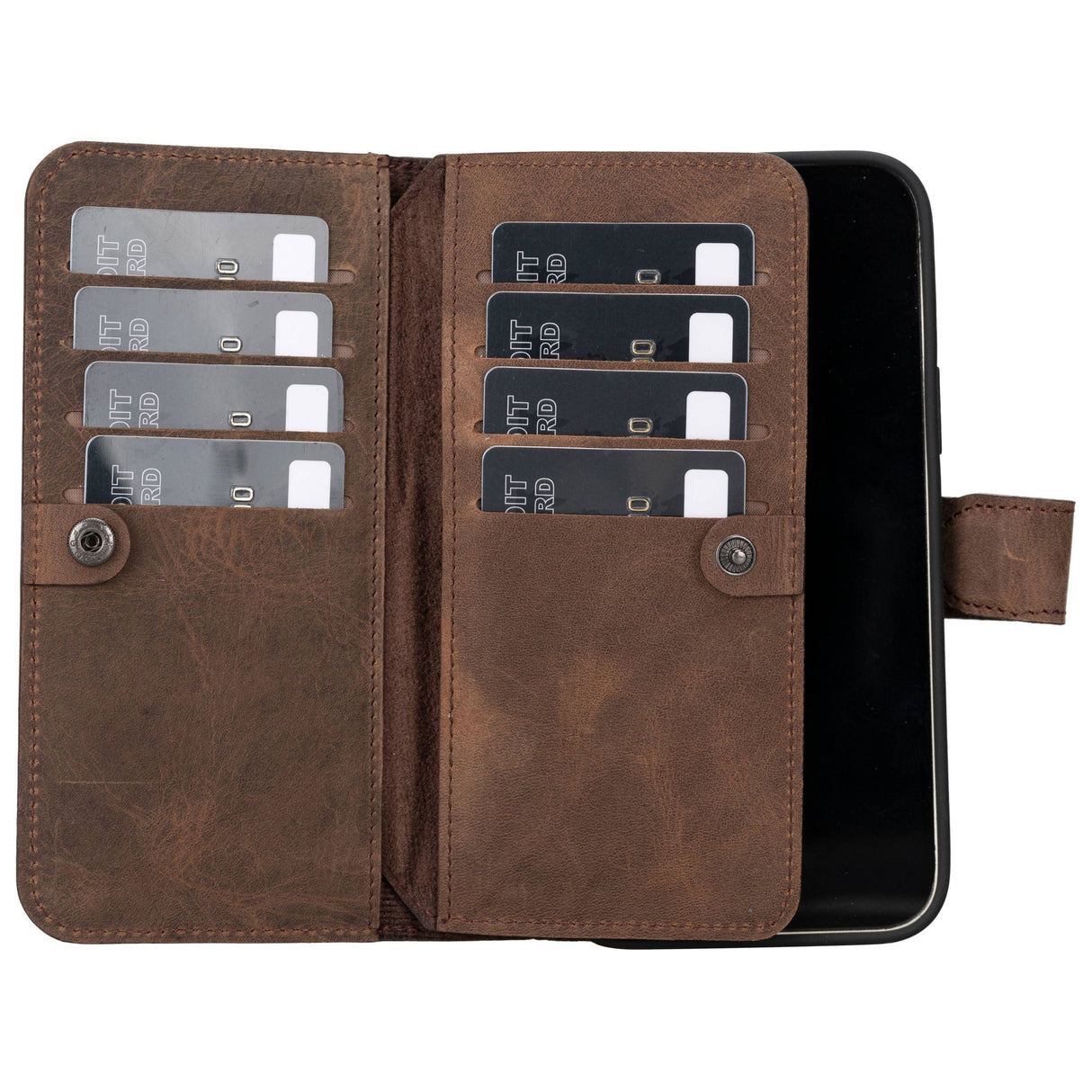 iPhone 15 Plus Leather Dual Wallet Case by Hardiston - premium mws_apo_generated