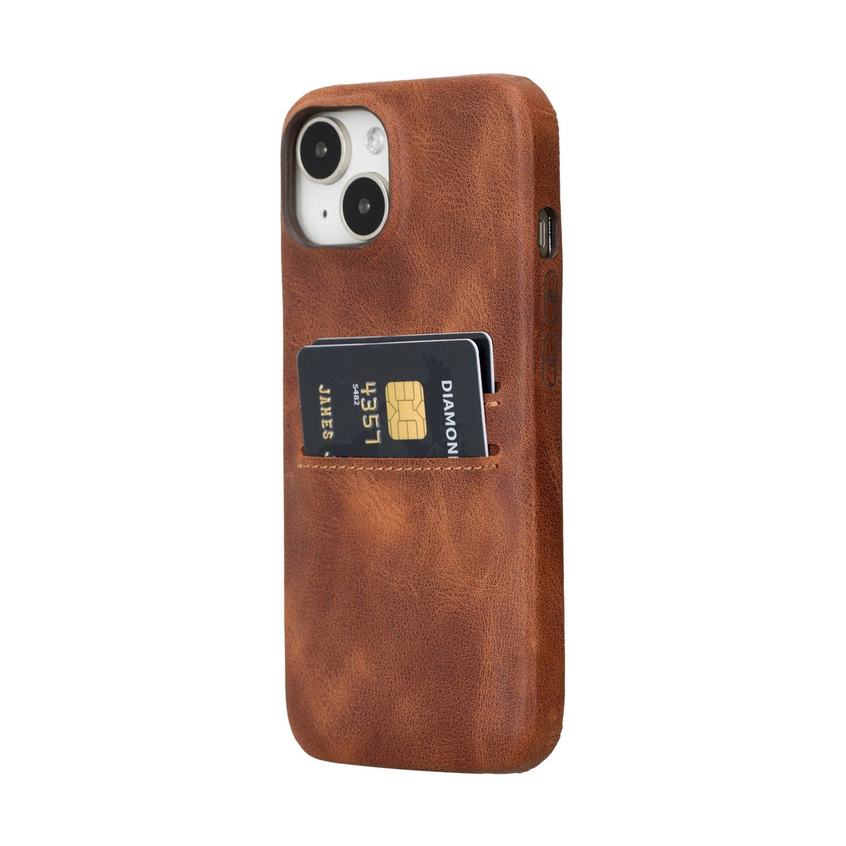 iPhone 15 Plus Leather Snap - On Wallet Phone case by Hardiston - premium iPhone 15 Cases