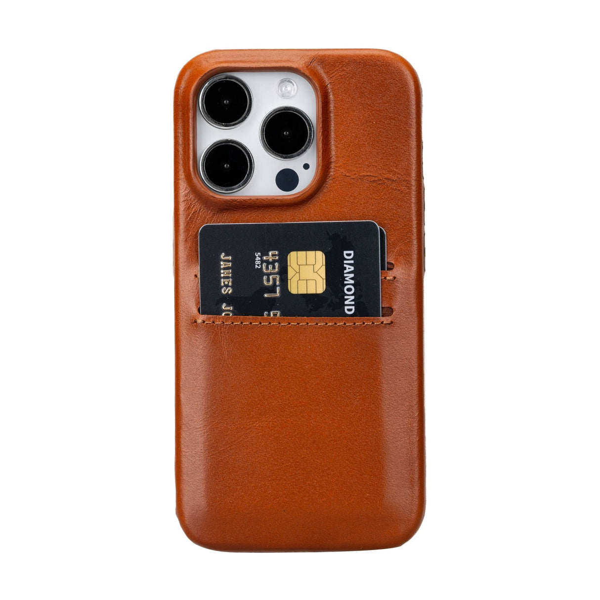 iPhone 15 Pro Leather Snap - on wallet case by Hardiston - premium iPhone 15 Cases