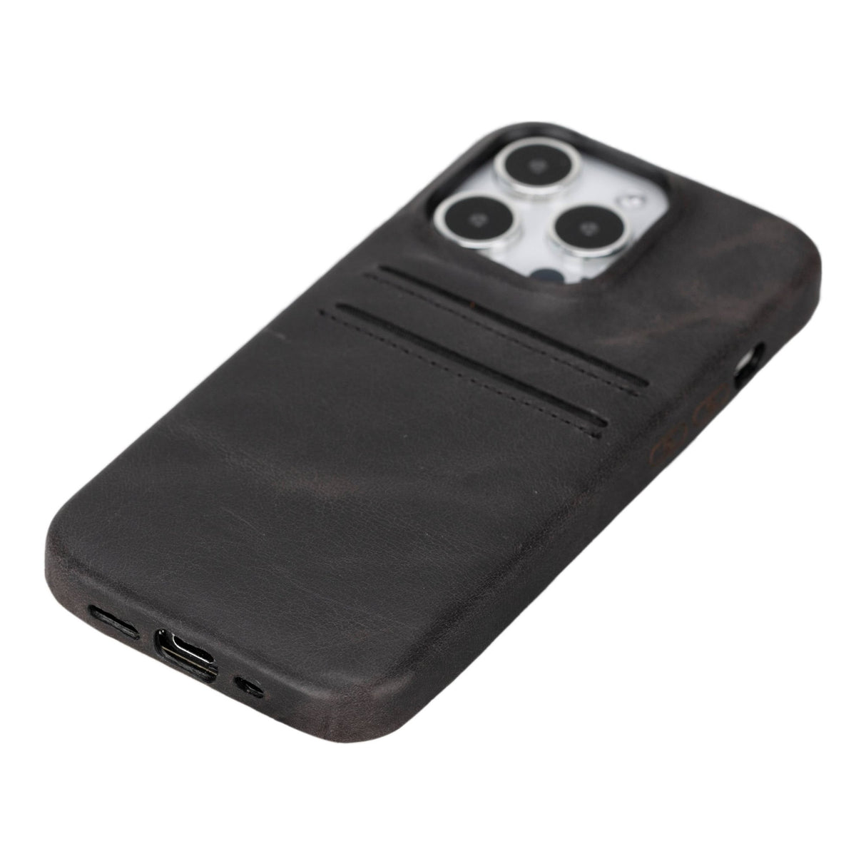 iPhone 15 Pro Leather Snap - on wallet case by Hardiston - premium iPhone 15 Cases