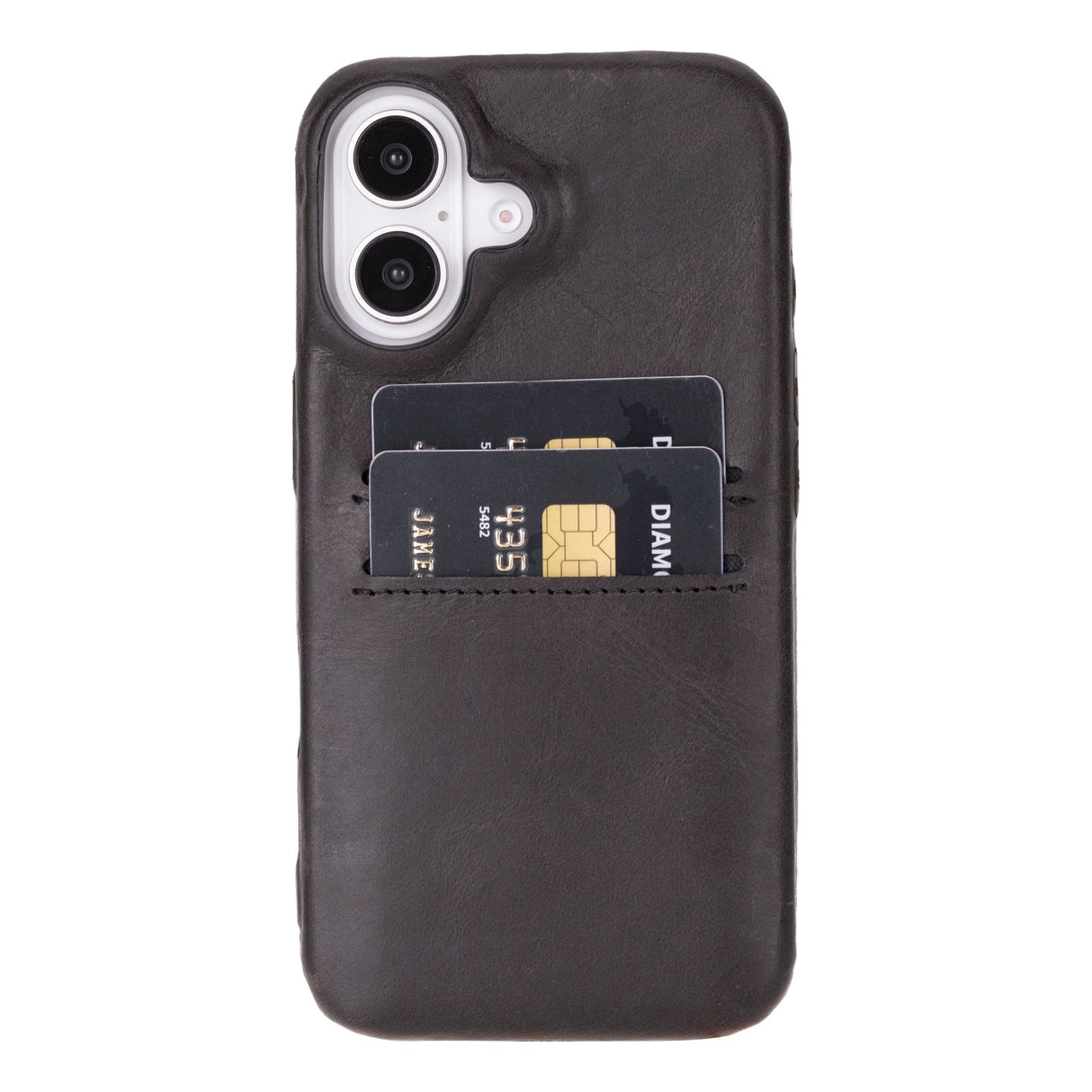 iPhone 16 E Snap - on Leather Wallet Case by Hardiston - premium iPhone 16 Cases