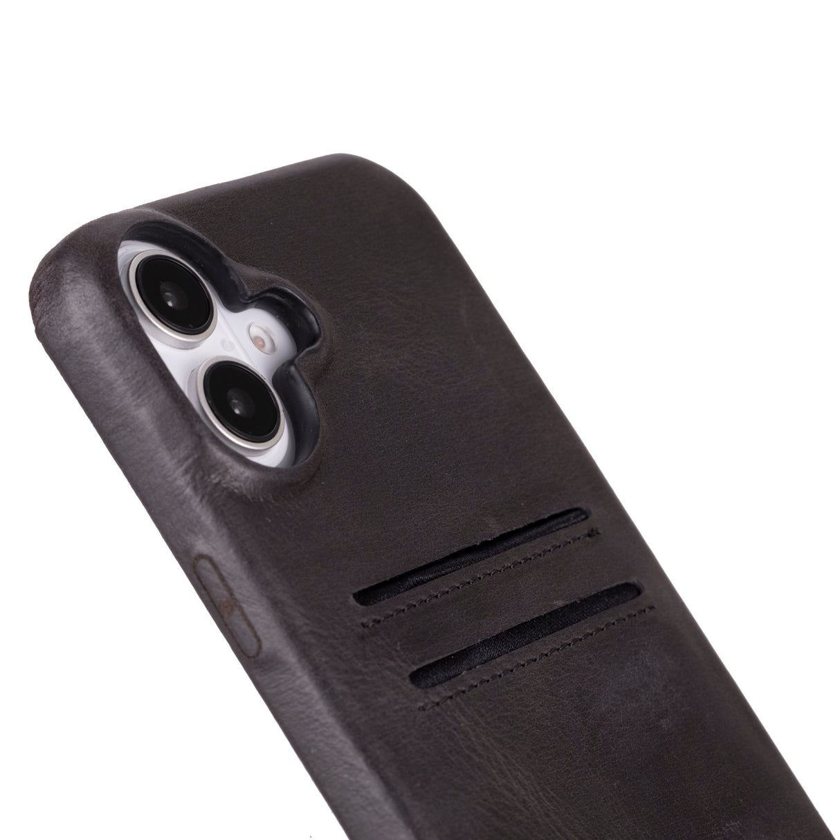 iPhone 16 E Snap - on Leather Wallet Case by Hardiston - premium iPhone 16 Cases