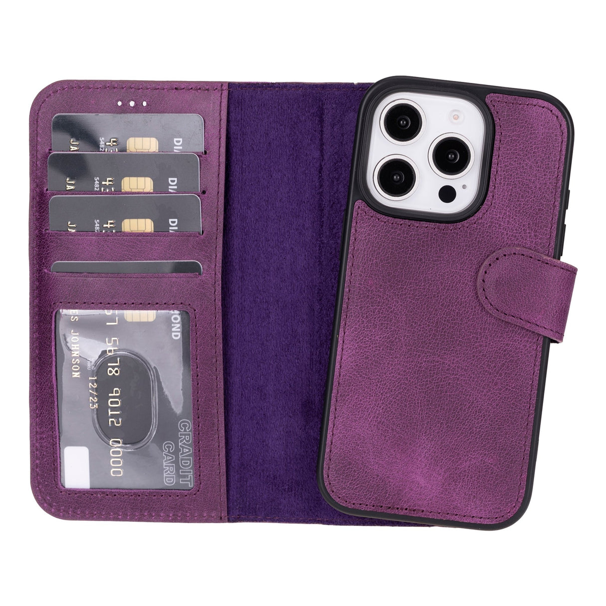 iPhone 16 Pro Leather Wallet Case by Hardiston - premium mws_apo_generated