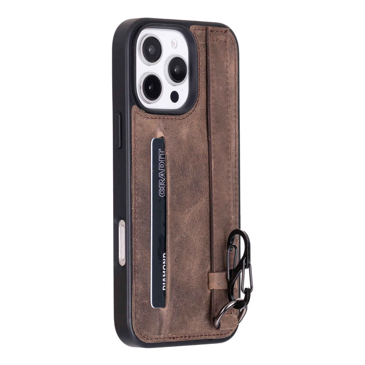 iPhone 16 Pro Max Snap - on Leather Grip Case by Hardiston - premium iPhone 16 Cases