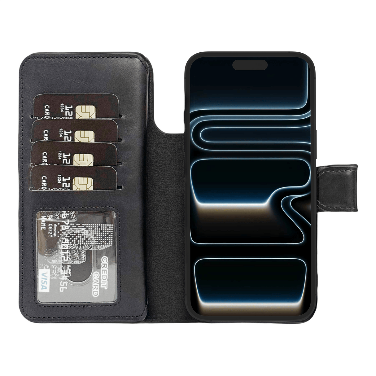 iPhone 17 Pro Max Double Magnet Wallet by Hardiston - premium iPhone 17 Cases