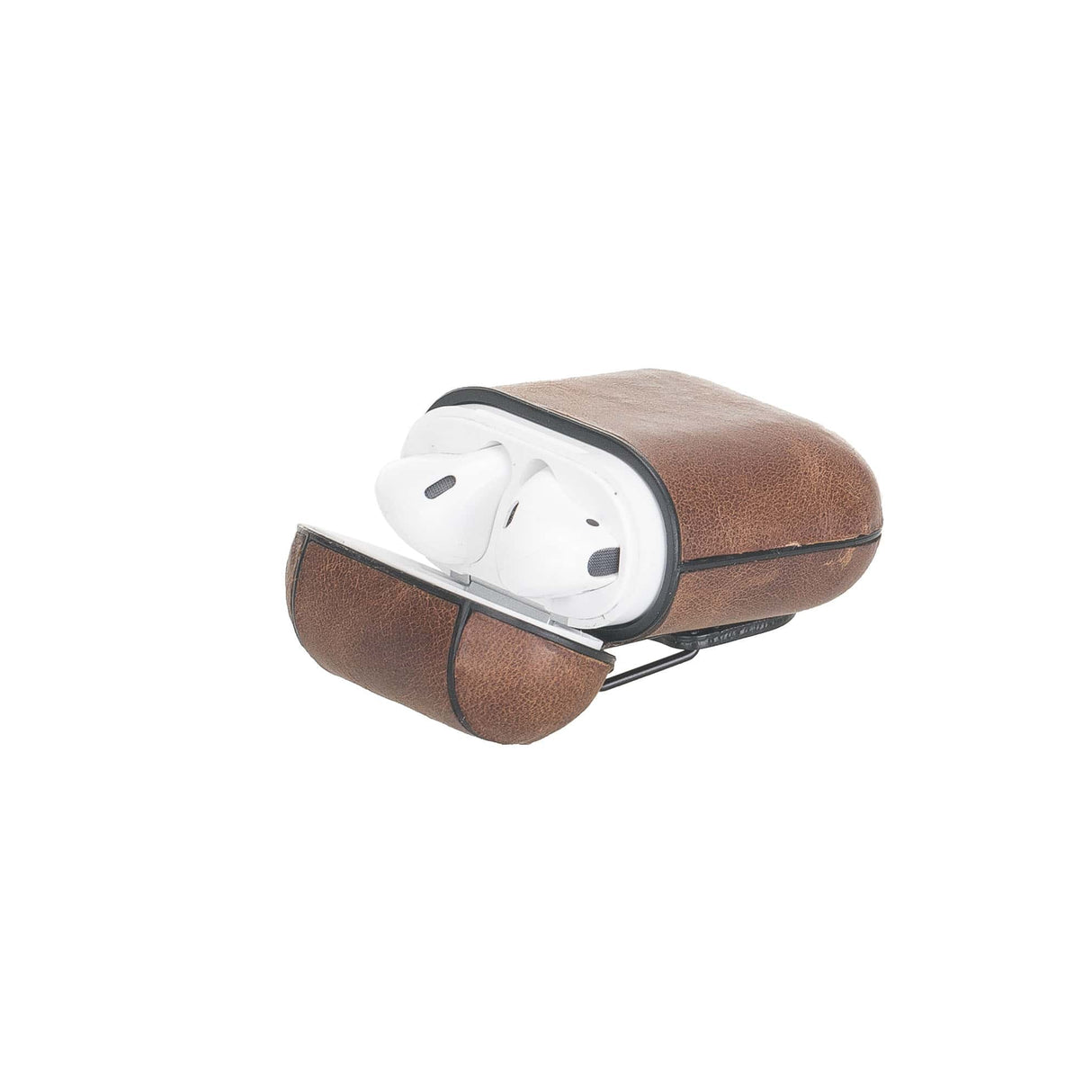 Leather AirPods 1/2 Fully Wrapped Shockproof Case by Hardiston - premium AirPods Cases