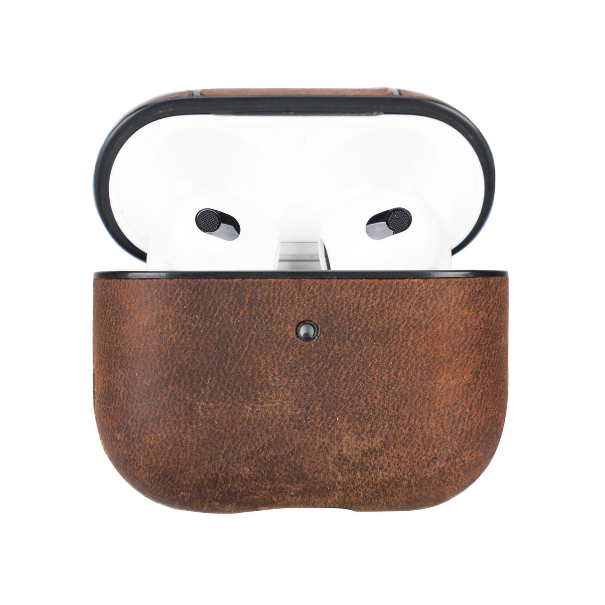Leather AirPods 3 Fully Wrapped Shockproof Case by Hardiston - premium AirPods Cases