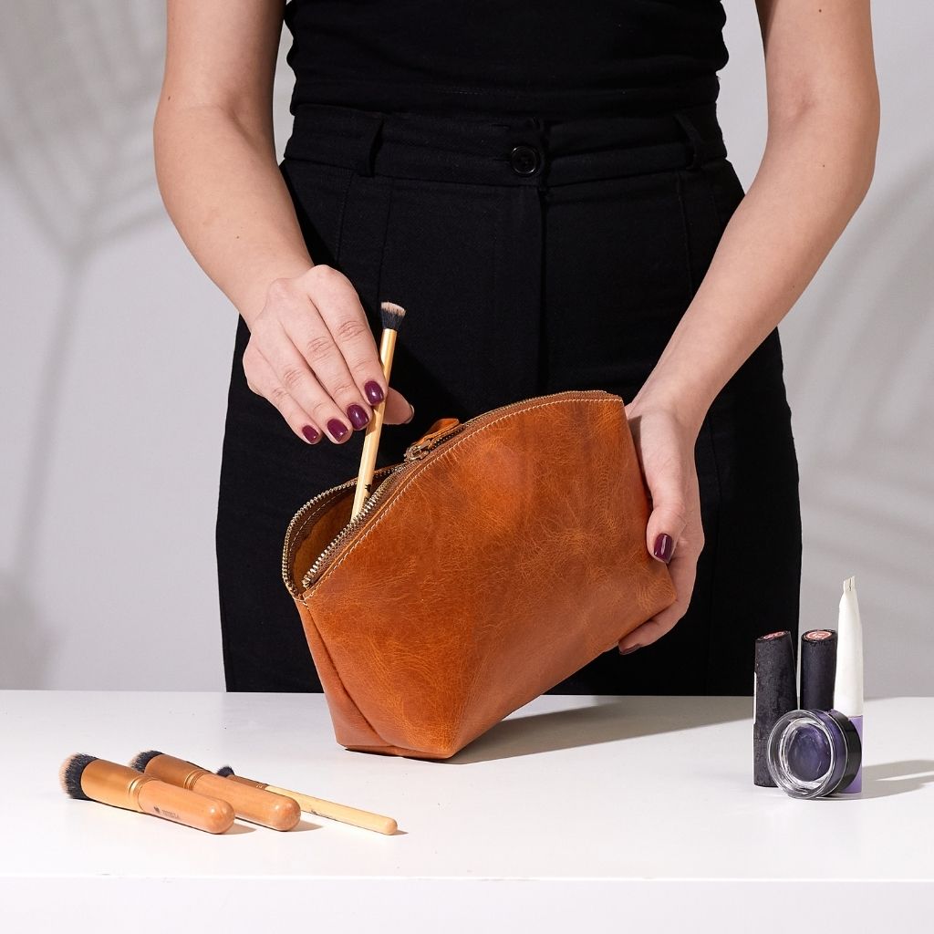 Leather MakeUp Bag