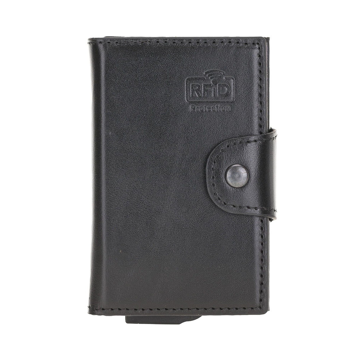 Premium RFID Blocking Leather Card Holder with Pop - Up Feature by Hardiston - premium Card Holders