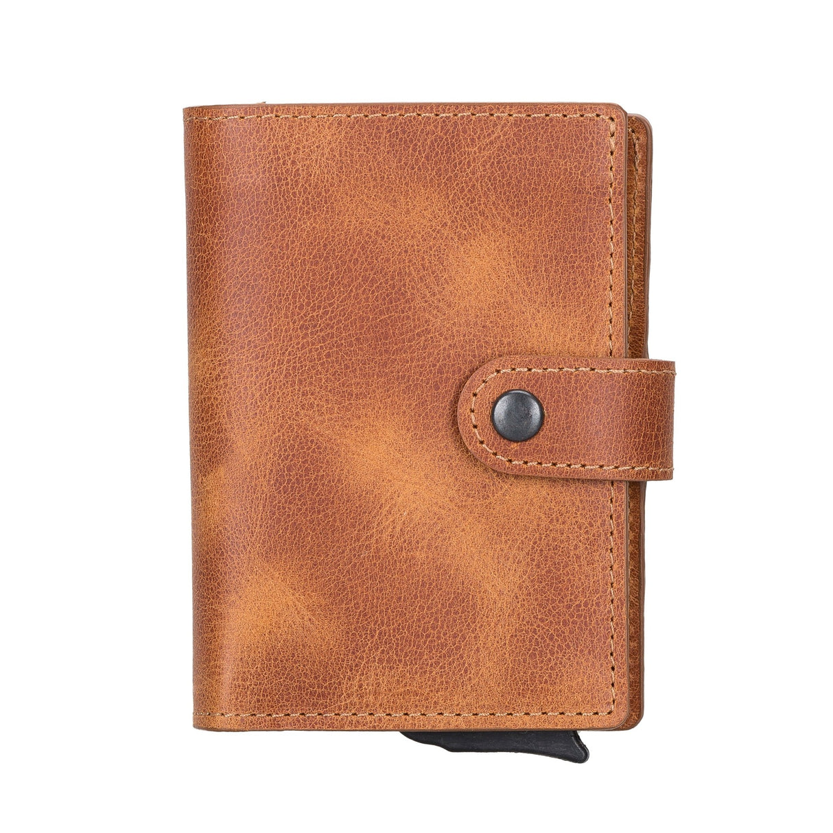 Premium RFID Blocking Leather Pop - Up AirTag Card Holder and Wallet by Hardiston - premium Card Holders