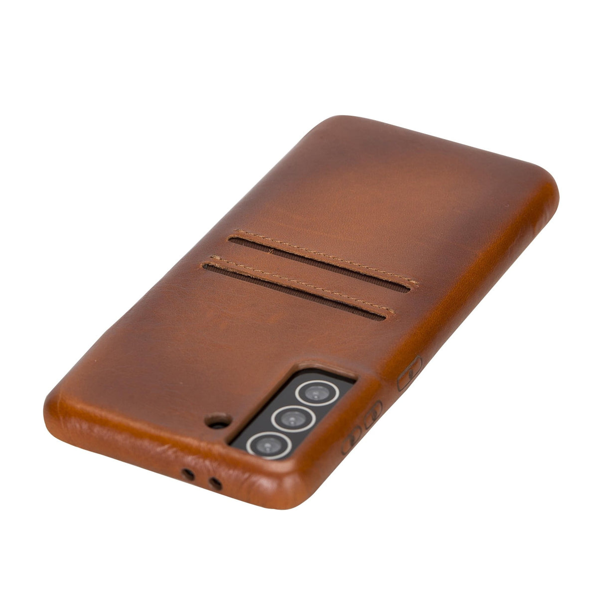 Samsung Galaxy S21 Plus Snap - on Full Cover Leather Case with Credit Card Slots by Hardiston - premium Samsung S - 21 Cases