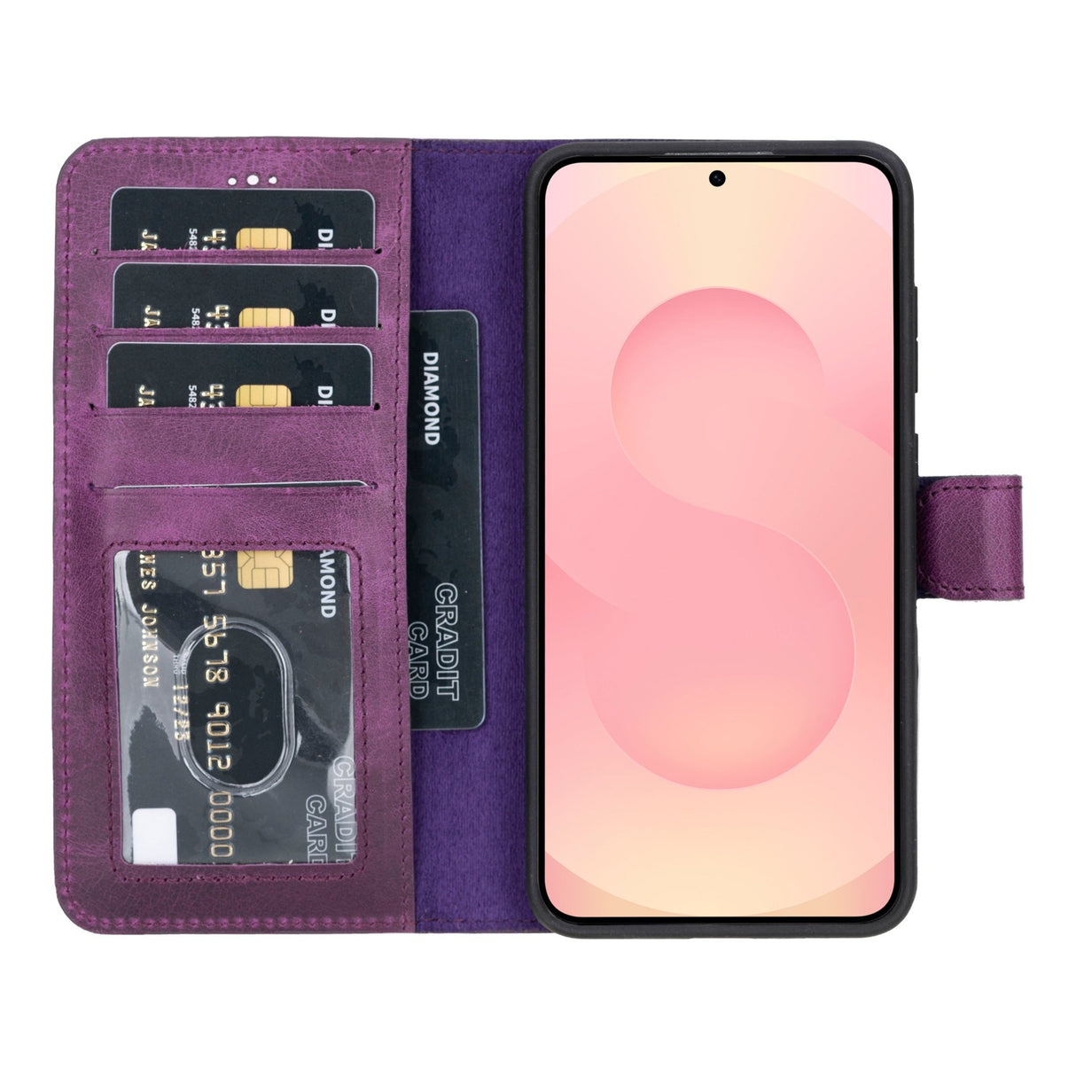 Samsung Galaxy S25 Plus Leather Wallet Case by Hardiston - premium Samsung S - 25 Cases