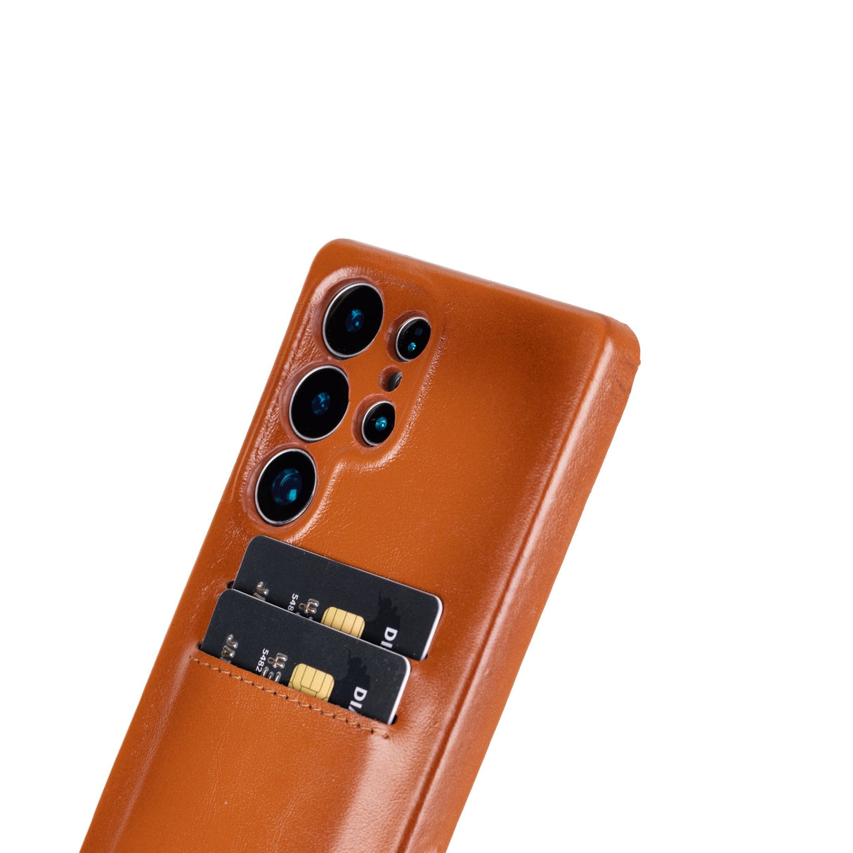 Samsung Galaxy S25 Ultra Snap - on Full Cover Leather Case with Credit Card Slots by Hardiston - premium Samsung S - 25 Cases