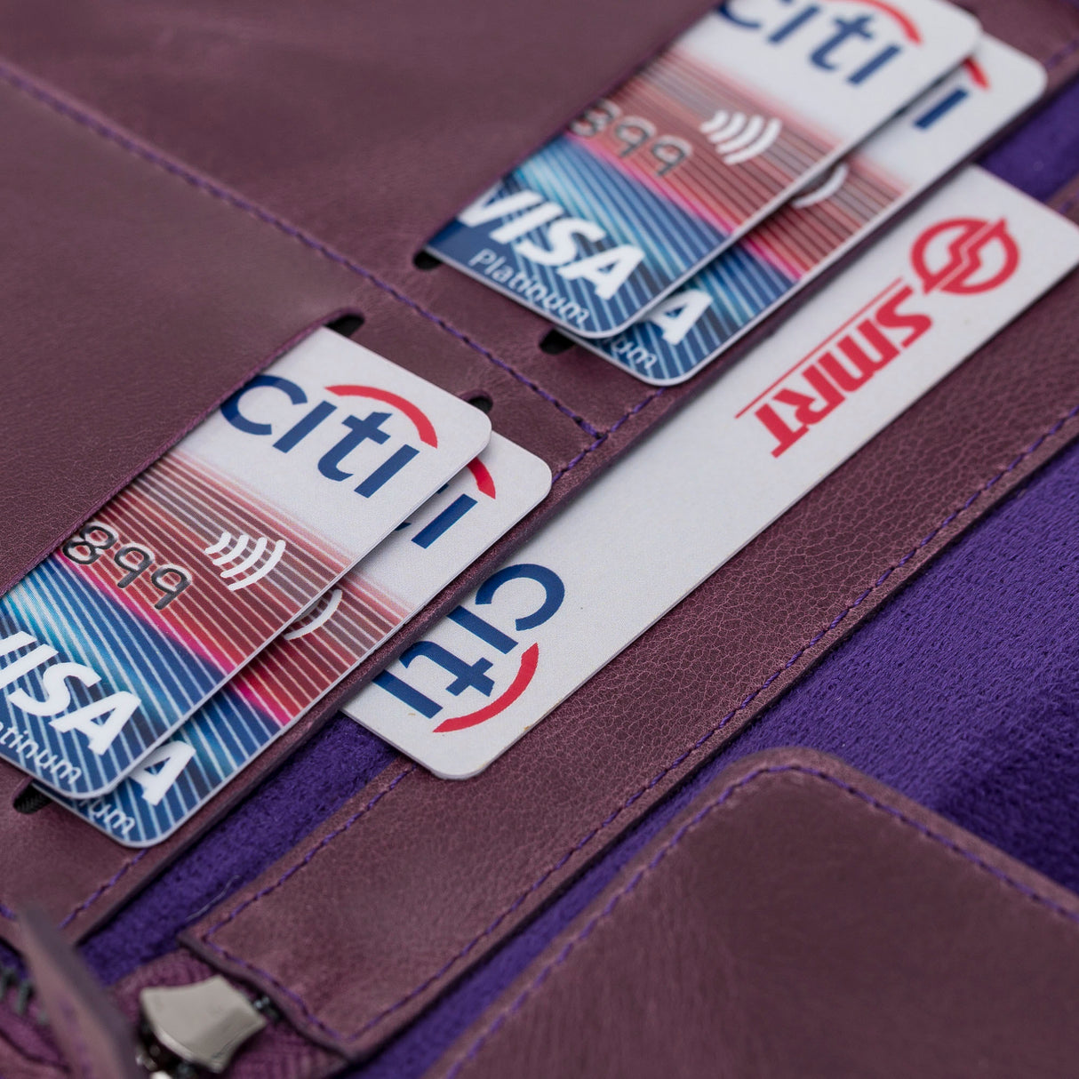 Leather Passport Organizer Bag