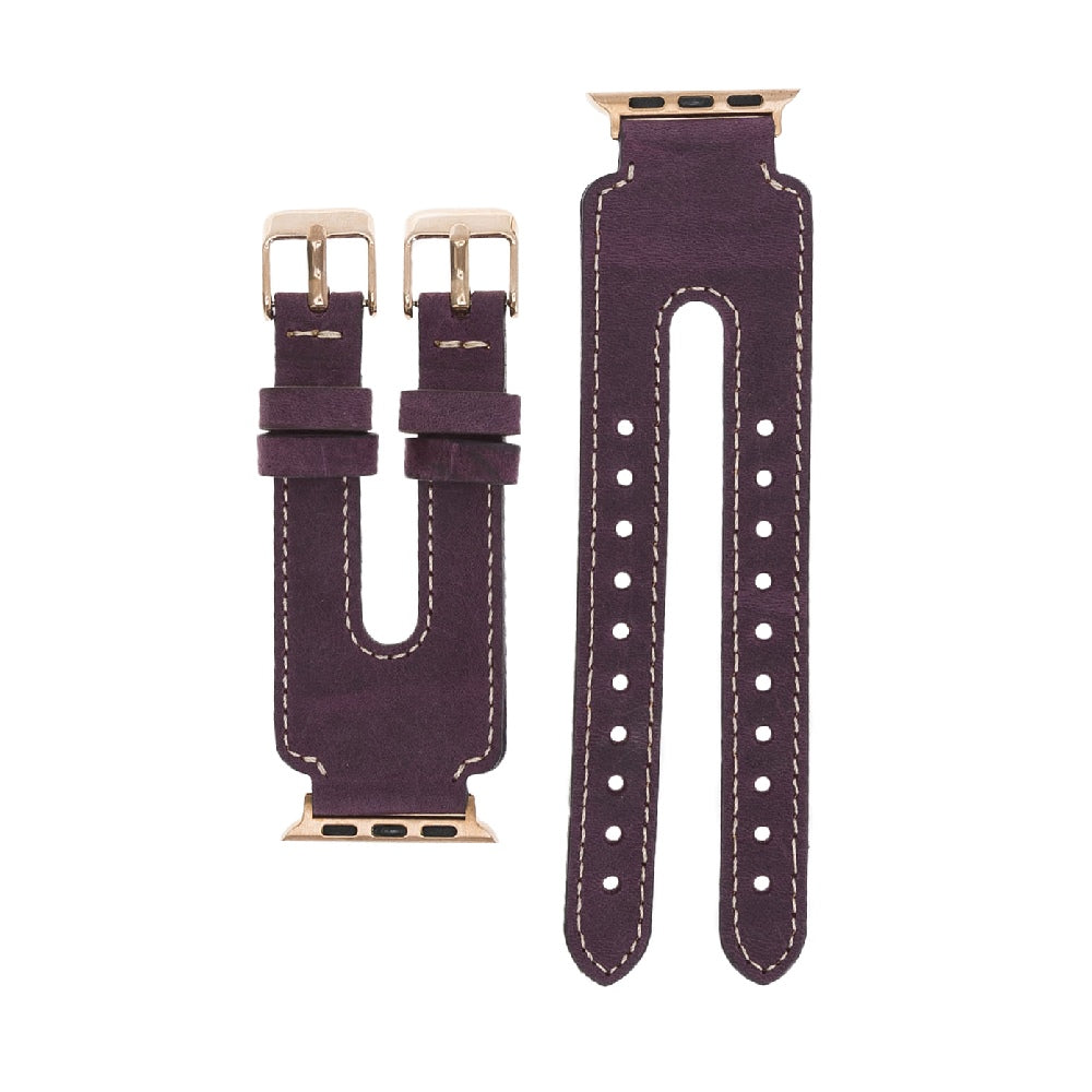 Twin Strap Leather Band for Apple Watch