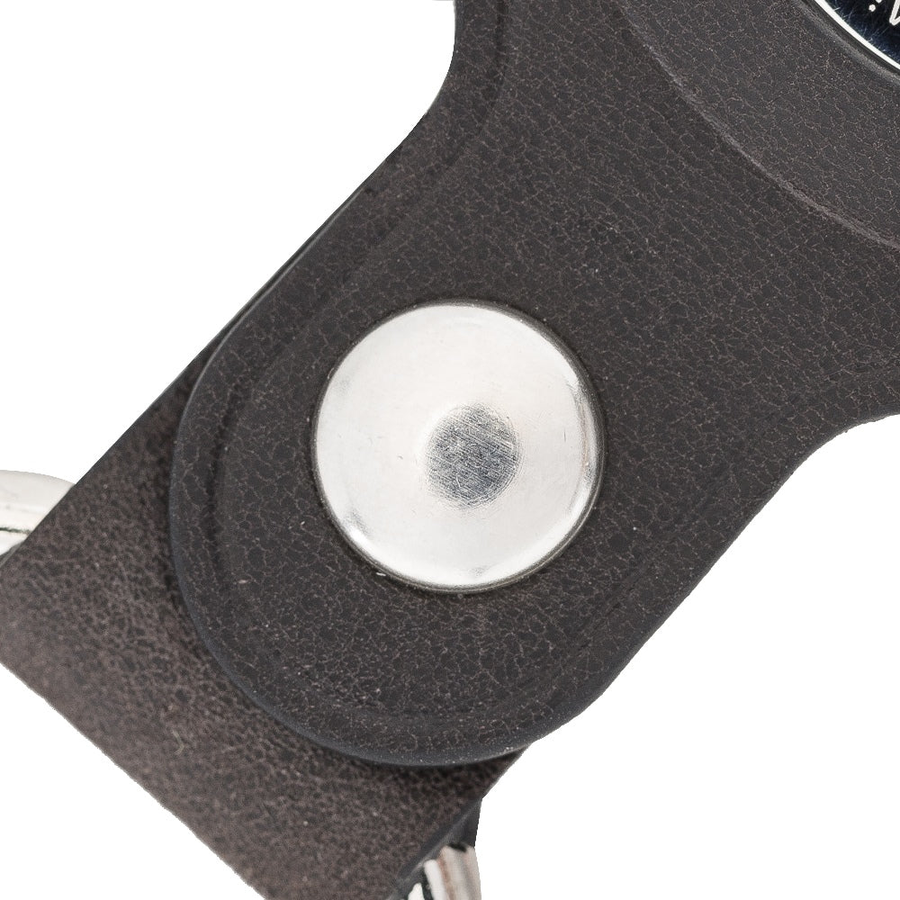 Black Leather Apple AirTag Case Holder with Key Ring - Hardiston Leather - 5