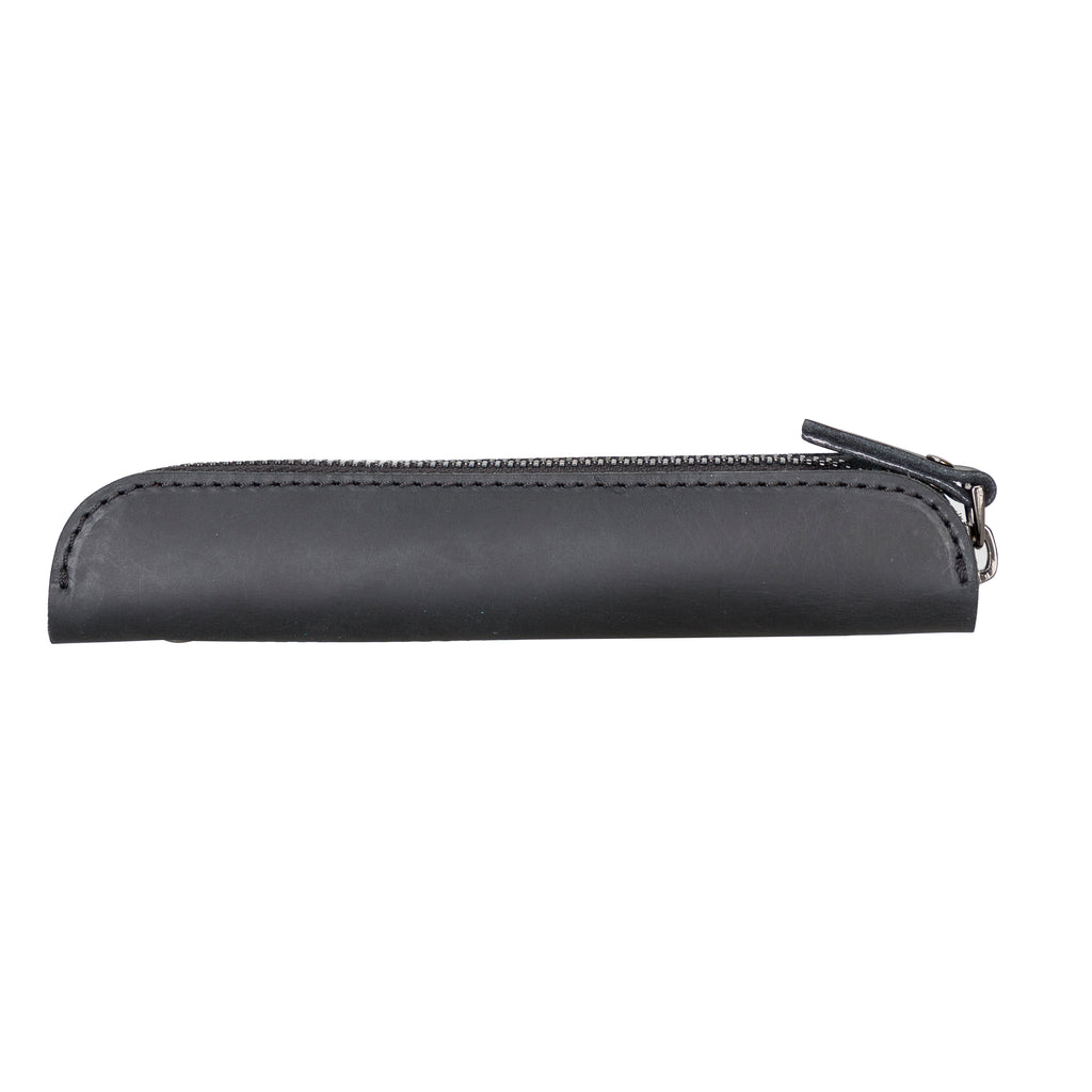 Black Luxury Apple Pencil Leather Case with Zipper - Hardiston - 1