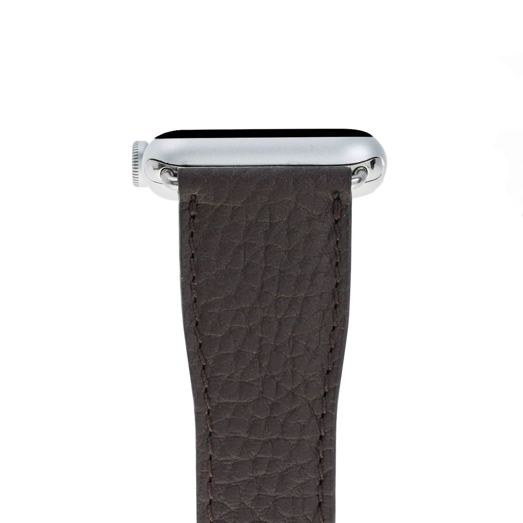 Brown Leather Apple Watch Band or Strap 38mm, 40mm, 42mm, 44mm for All Series - Venito - Leather - 3