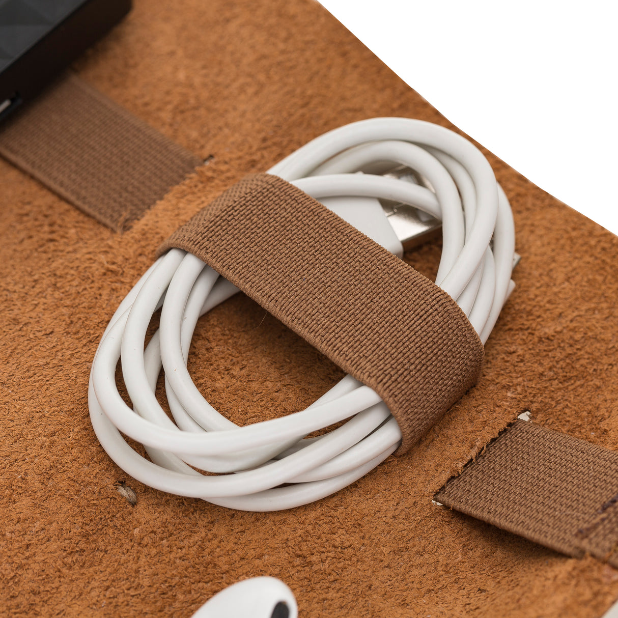 Leather Cable Organizer & Charger Pouch