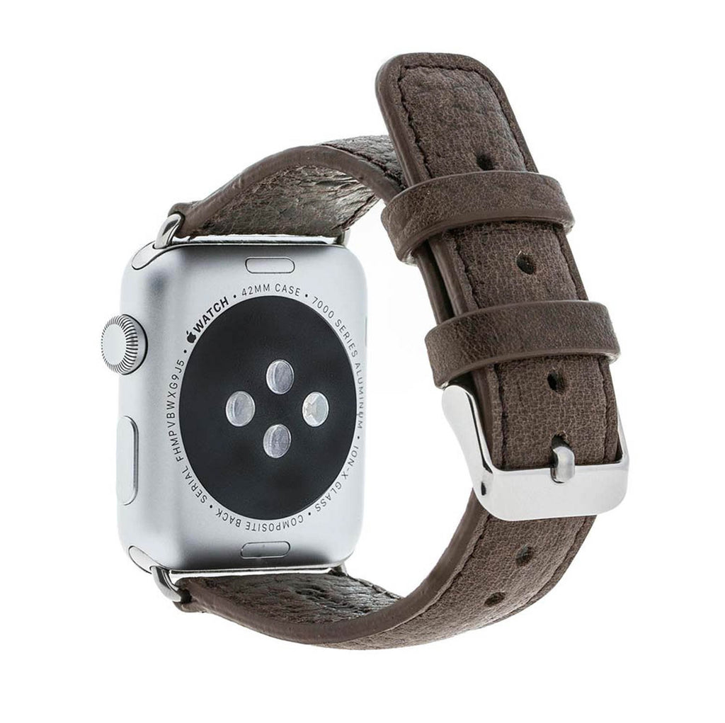 Coffee Leather Apple Watch Band or Strap 38mm, 40mm, 42mm, 44mm for All Series - Venito - Leather - 2