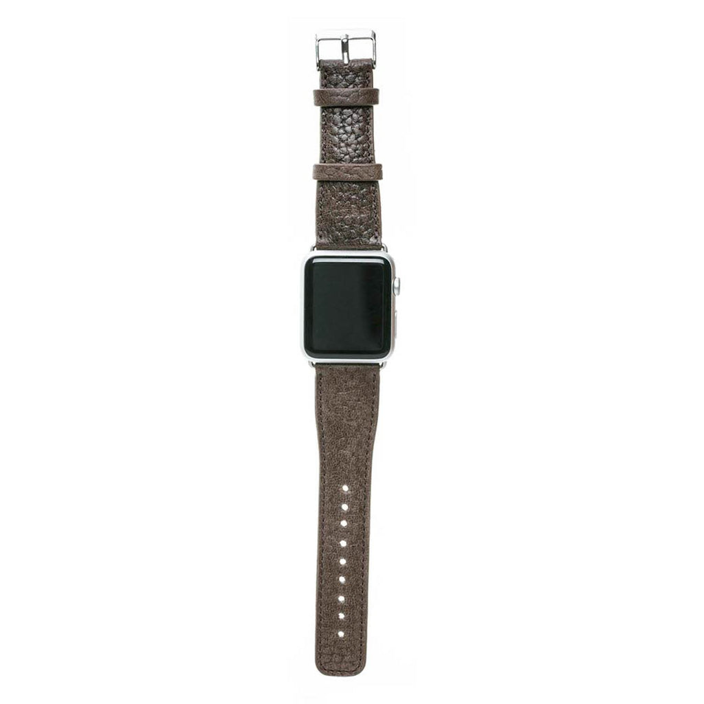 Coffee Leather Apple Watch Band or Strap 38mm, 40mm, 42mm, 44mm for All Series - Venito - Leather - 6
