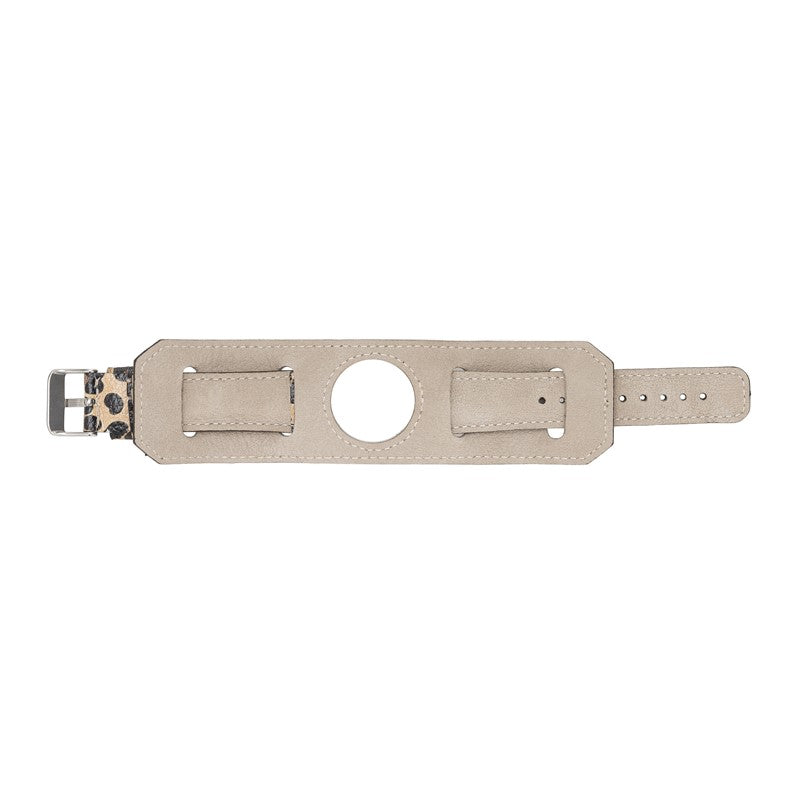 Cuff Leather Band for Apple Watch leopar 4