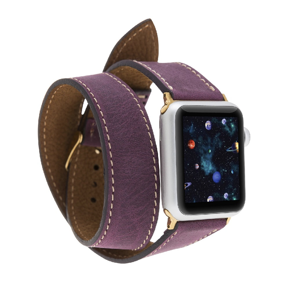 Double Tour Leather Band for Apple Watch