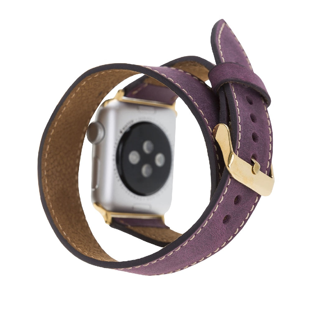 Double Tour Leather Band for Apple Watch