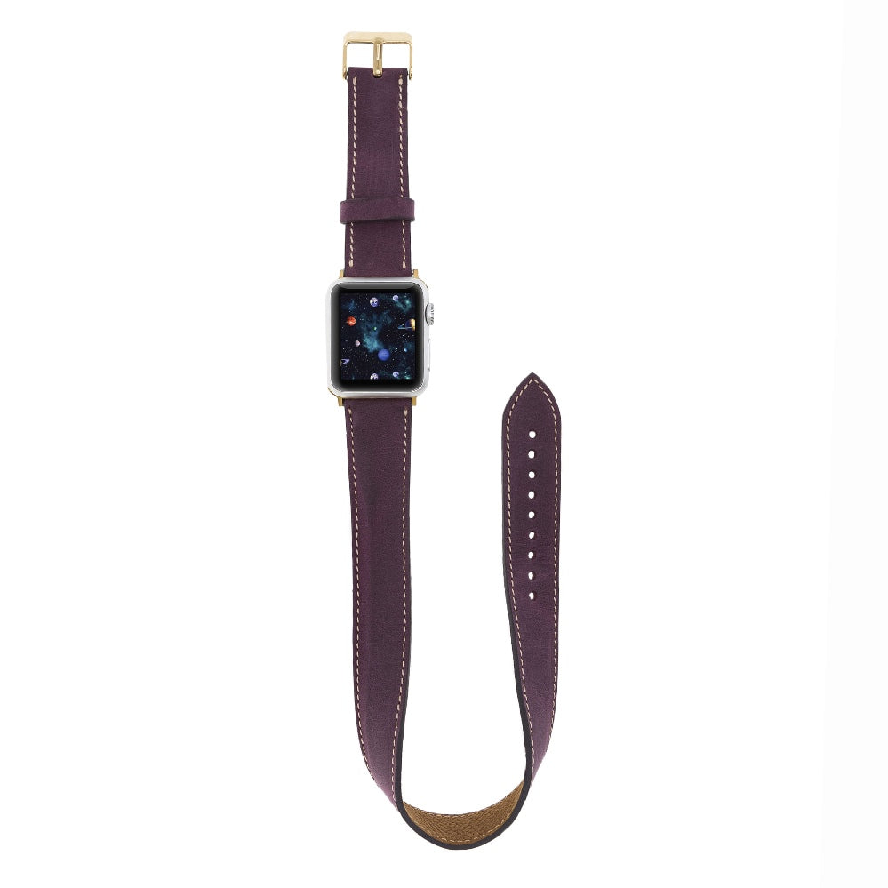 Double Tour Leather Band for Apple Watch