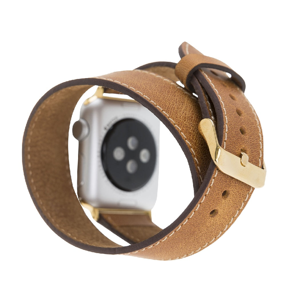 Double Tour Leather Band for Apple Watch