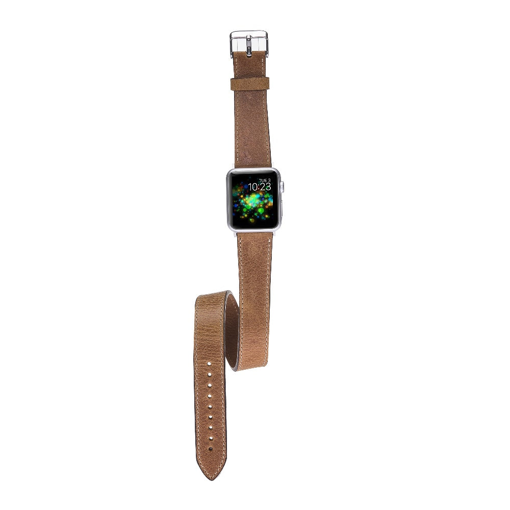 Double Tour Leather Band for Apple Watch