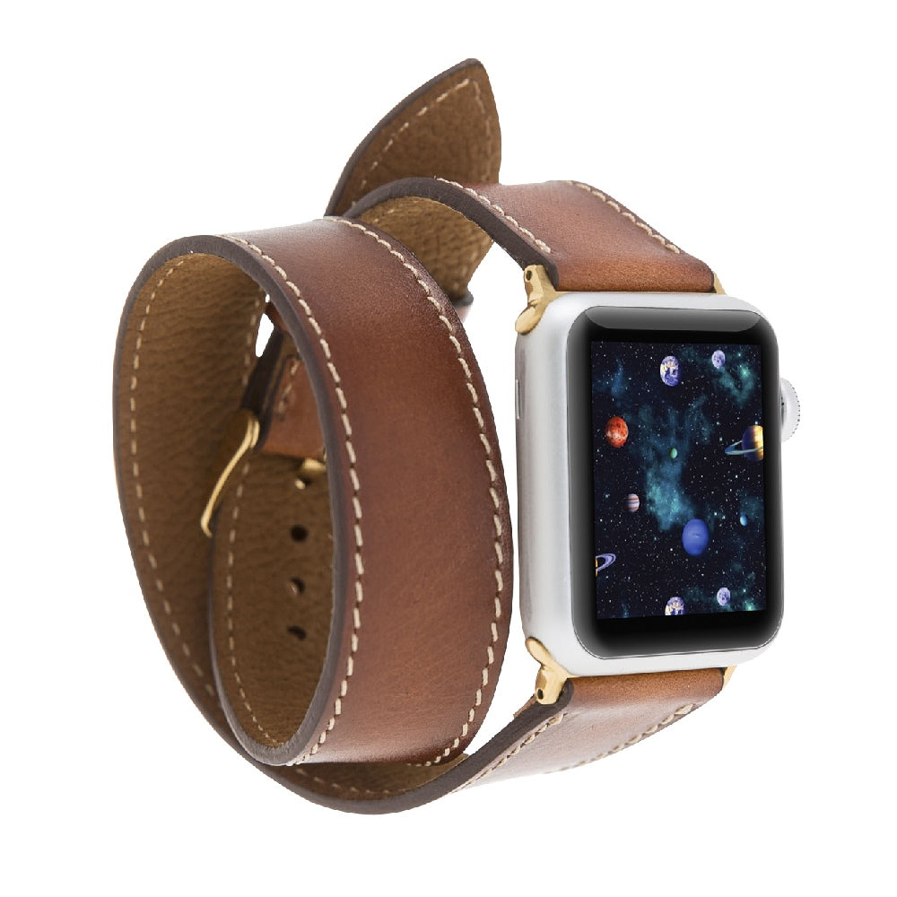 Double Tour Leather Band for Apple Watch