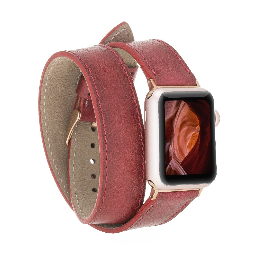 Double Tour Leather Band for Apple Watch