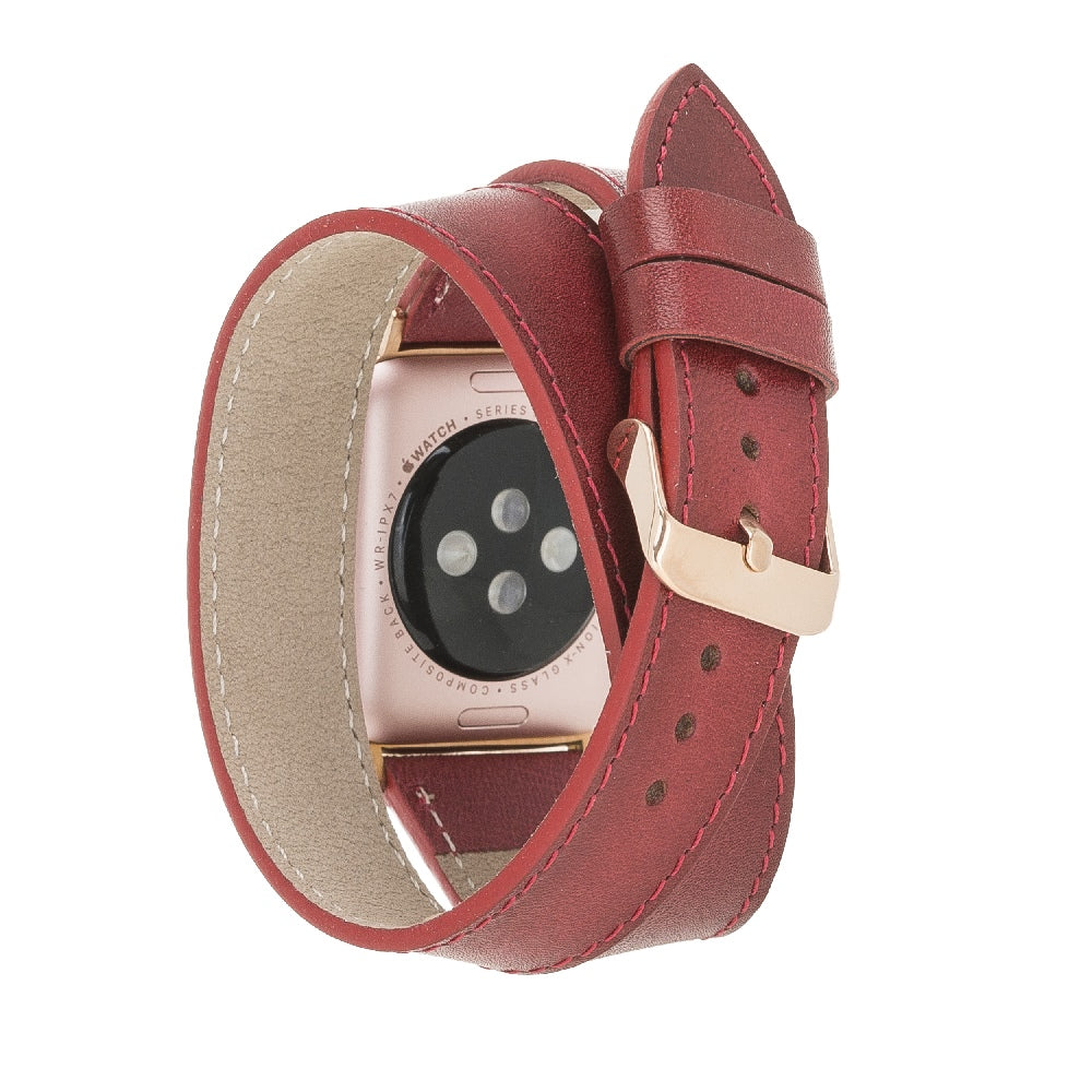 Double Tour Leather Band for Apple Watch