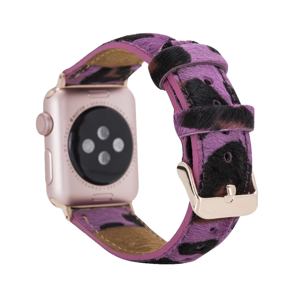 Furry Leather Band for Apple Watch