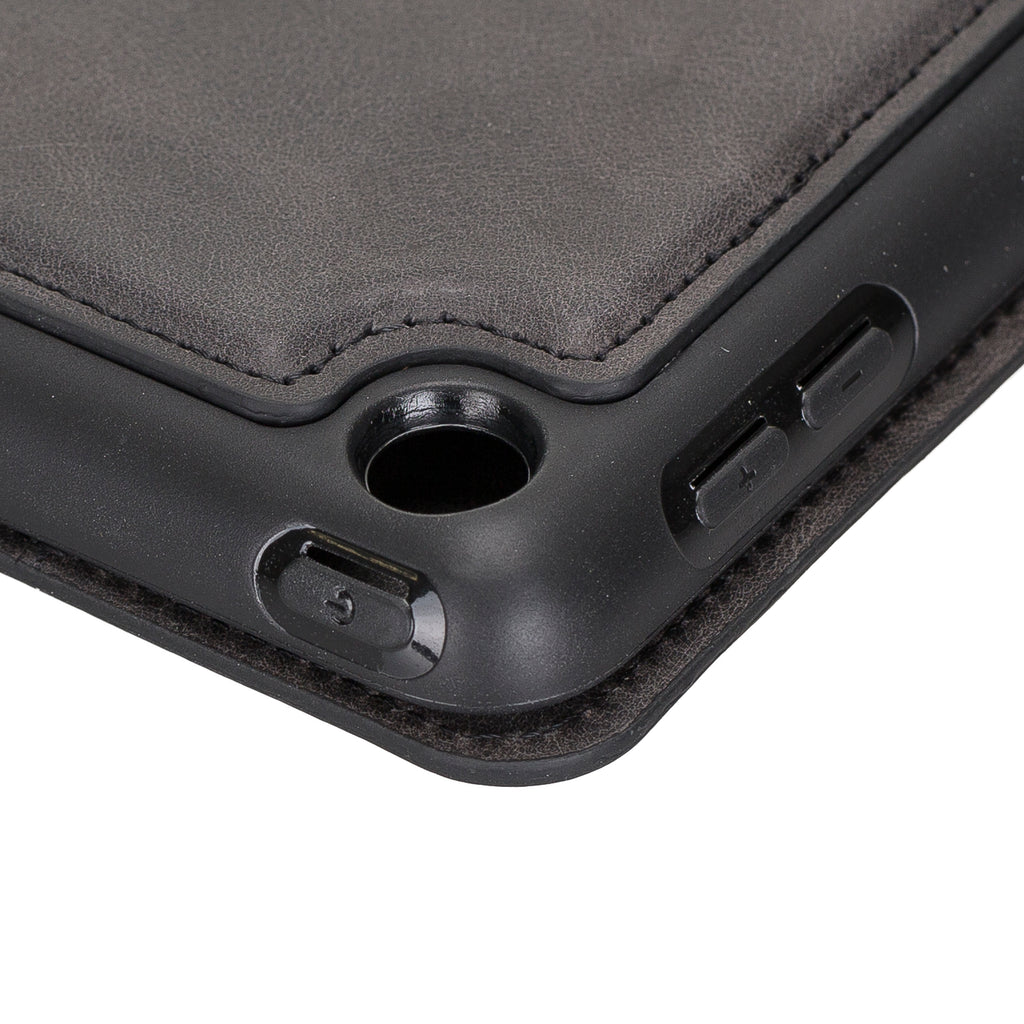 iPad Mini Leather Case with Magnetic Closure, Separeted Compartments and Card Slots